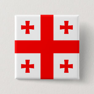 Georgienflagge Button