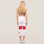 Georgienflagge Capri Leggings (Rückseite)