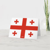 Georgienflagge Dankeskarte (Rückseite)