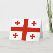 Georgienflagge Dankeskarte (Vorderseite)