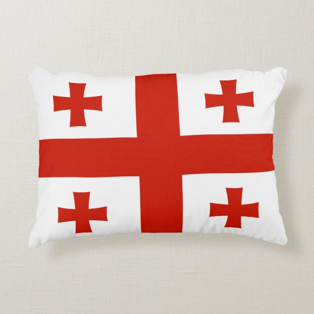 Georgienflagge Dekokissen (Vorderseite)