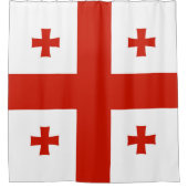 Georgienflagge Duschvorhang (Vorderseite)