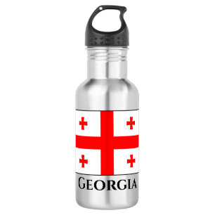 Georgienflagge Edelstahlflasche