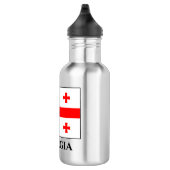 Georgienflagge Edelstahlflasche (Rechts)