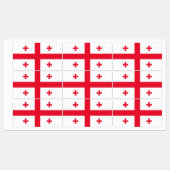 Georgienflagge Etiketten (Blatt)