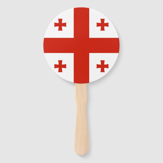 Georgienflagge Fächer (Rückseite)