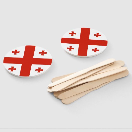 Georgienflagge Fächer (Non-assembled)