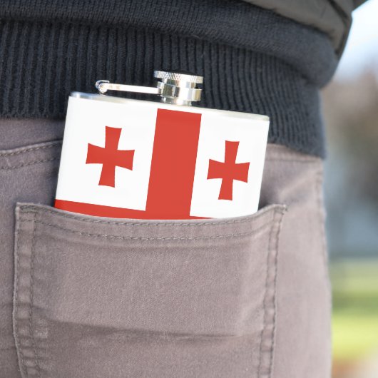 Georgienflagge Flachmann (Beispiel)