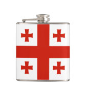 Georgienflagge Flachmann (Vorderseite)