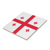 Georgienflagge Fliese (Seite)