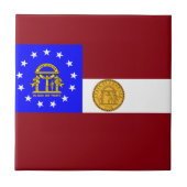 Georgienflagge Fliese (Vorderseite)