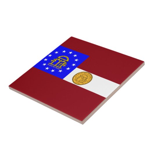 Georgienflagge Fliese (Seite)