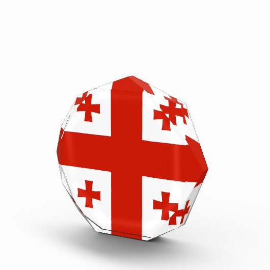 Georgienflagge Fotoblock (Rechts)