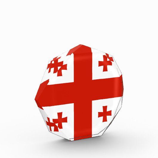 Georgienflagge Fotoblock (Links)