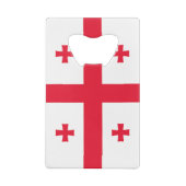 Georgienflagge Geldbeutel Flaschenöffner (Rückseite)