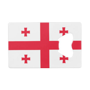 Georgienflagge Geldbeutel Flaschenöffner