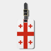 Georgienflagge Gepäckanhänger (Vorderseite vertikal)