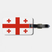 Georgienflagge Gepäckanhänger (Rückseite horizontal)