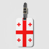 Georgienflagge Gepäckanhänger (Vorderseite Vertikal)