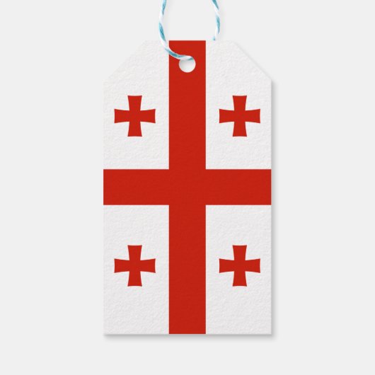 Georgienflagge Geschenkanhänger (Rückseite)