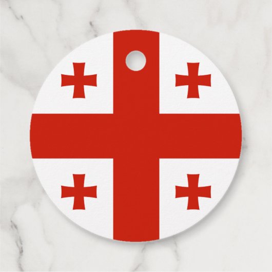 Georgienflagge Geschenkanhänger (Rückseite)