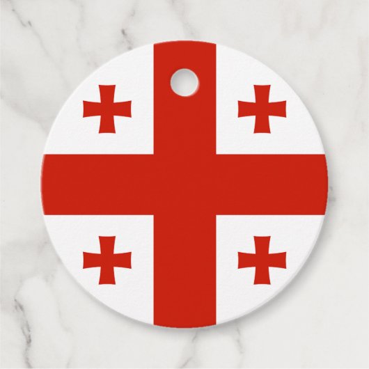 Georgienflagge Geschenkanhänger (Vorderseite)