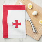 Georgienflagge Geschirrtuch (Viertel Falte)