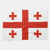 Georgienflagge Geschirrtuch (Horizontal)