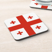 Georgienflagge Getränkeuntersetzer (Linke Seite)