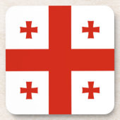Georgienflagge Getränkeuntersetzer (Vorderseite)