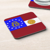 Georgienflagge Getränkeuntersetzer (Linke Seite)