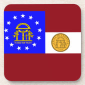 Georgienflagge Getränkeuntersetzer (Vorderseite)