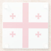 Georgienflagge Glasuntersetzer (Rückseite)