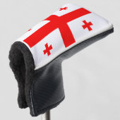 Georgienflagge Golf Headcover (3/4 Vorderseite)