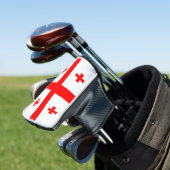 Georgienflagge Golf Headcover (In Situ)