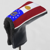 Georgienflagge Golf Headcover (3/4 Vorderseite)