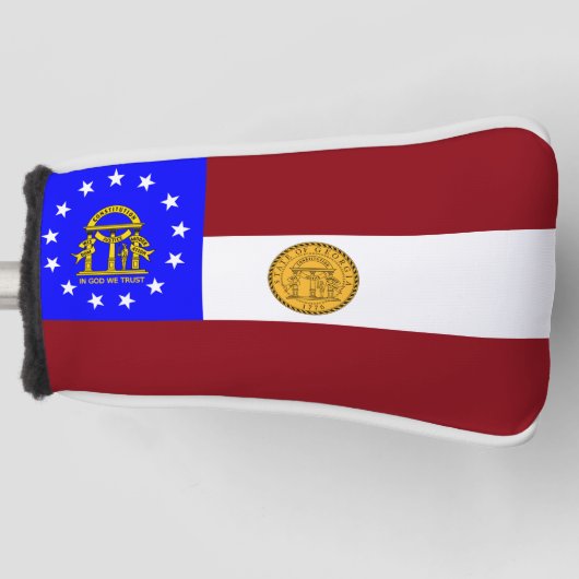 Georgienflagge Golf Headcover (Vorderseite)
