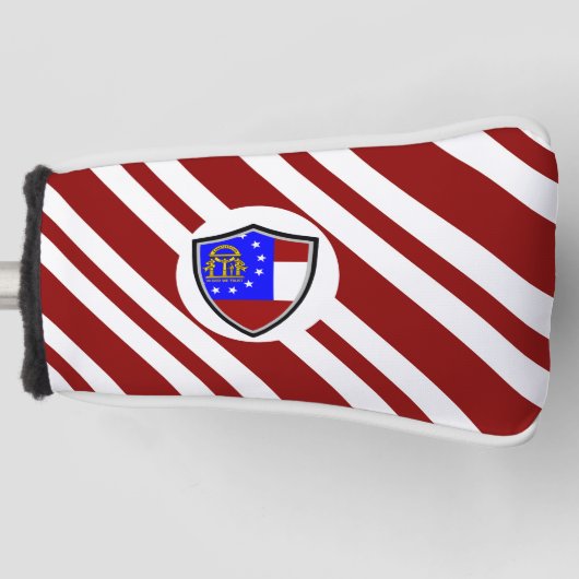 Georgienflagge Golf Headcover (Vorderseite)
