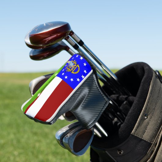 Georgienflagge Golf Headcover (In Situ)