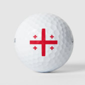 Georgienflagge Golfball (Vorderseite)