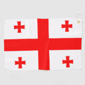 Georgienflagge Golfhandtuch (Horizontal)