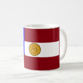 Georgienflagge Kaffeetasse (VorderseiteRechts)