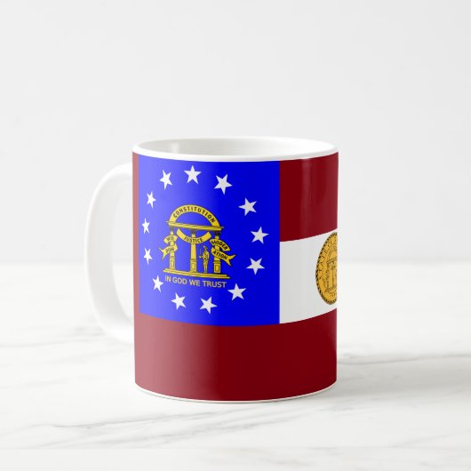 Georgienflagge Kaffeetasse (Vorderseite Links)