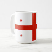 Georgienflagge Kaffeetasse (Vorderseite Links)