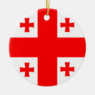 Georgienflagge Keramik Ornament