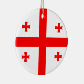 Georgienflagge Keramik Ornament (Rechts)