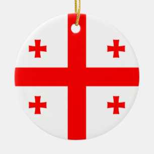 Georgienflagge Keramik Ornament