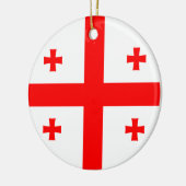 Georgienflagge Keramik Ornament (Links)