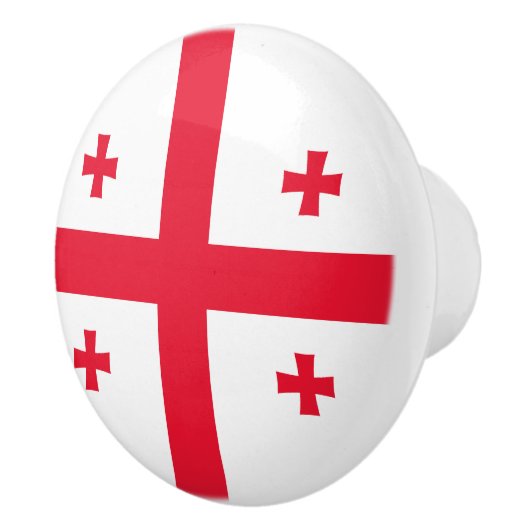Georgienflagge Keramikknauf (Rechts)