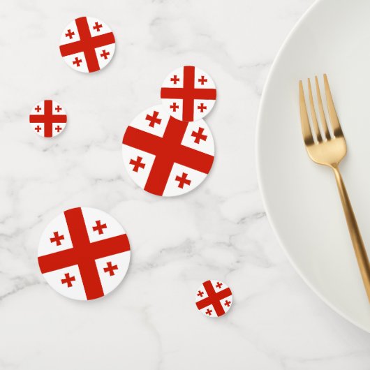 Georgienflagge Konfetti (Gruppe)